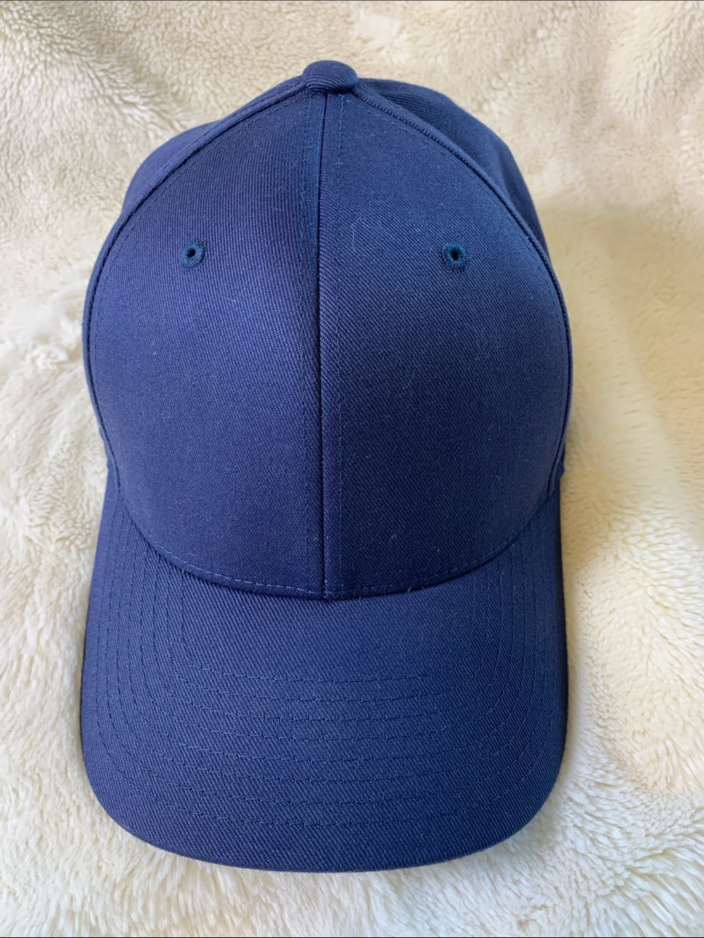 Men's Solid Navy Curved-Brim Baseball Cap